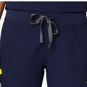 FIGS Navy Kade Cargo Scrub Pants